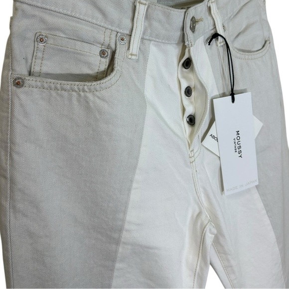 Moussy Vintage - NWT Womens Jeans, “Raintrec Straight Colorblock" Grey - Size 25 - Picture 11 of 16